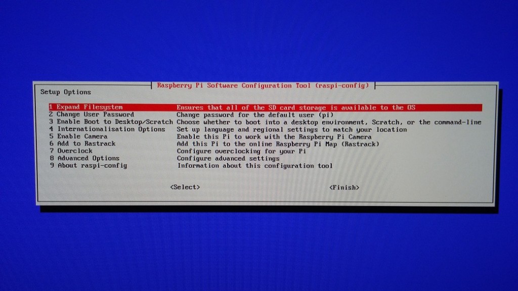 Opciones de configuración