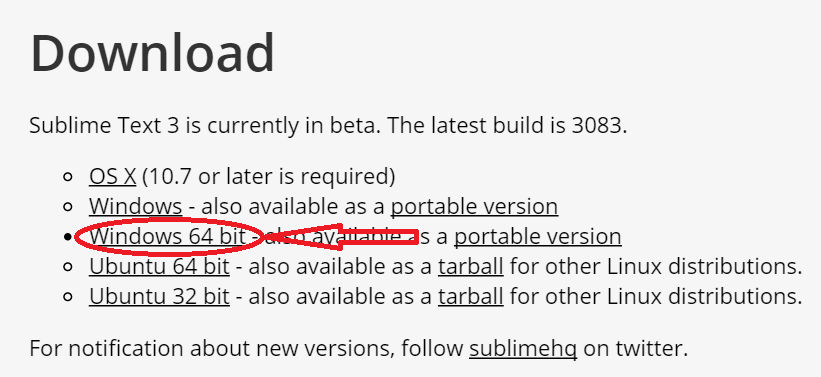 Descarga de Sublime Text 3
