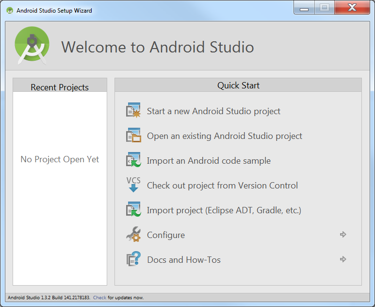 Bienvenida Android Studio