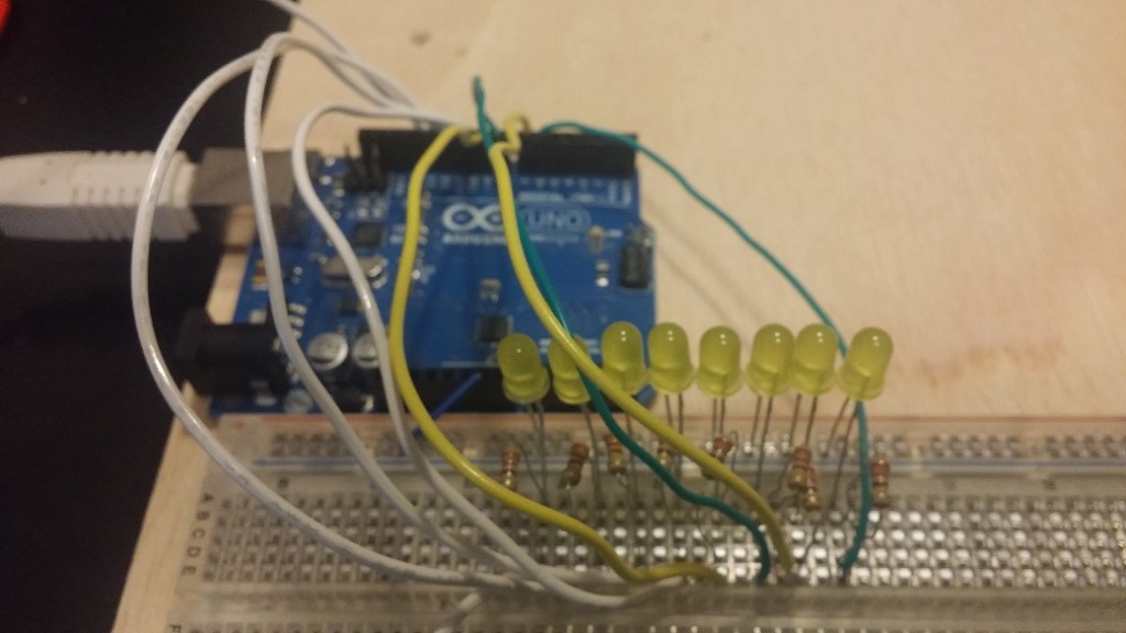 Arduino ocho leds