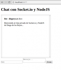 Chat NodeJS y Socket.io